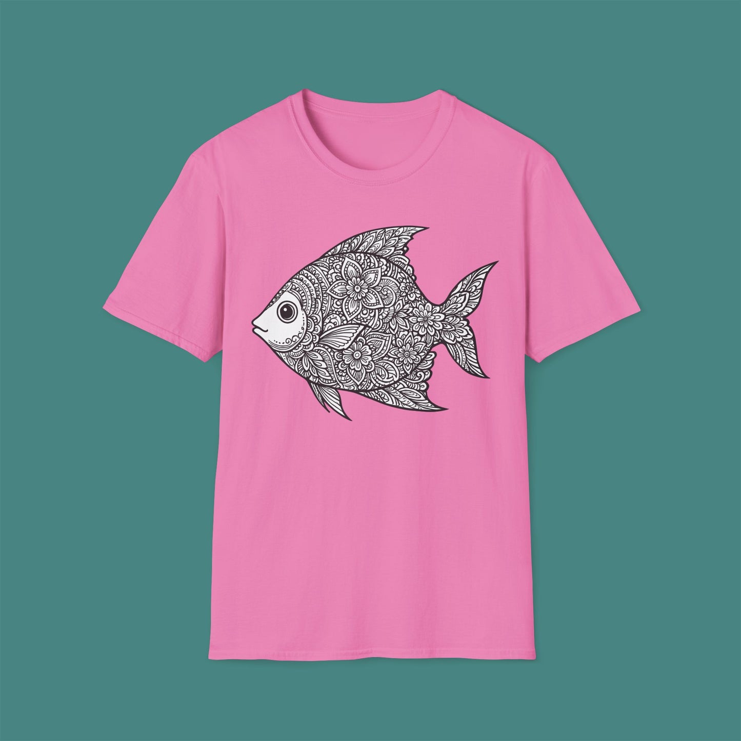 Intricate Mandala Fish Unisex T-Shirt