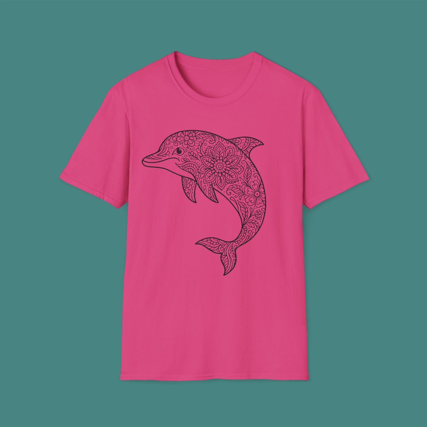 Intricate Mandala Dolphin Unisex T-Shirt