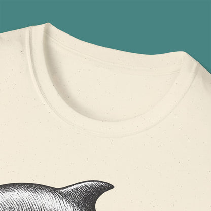 Vintage Etching Dolphin Unisex T-Shirt