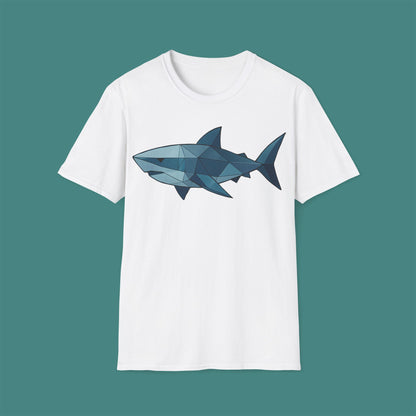 Geometric Polygon Shark Unisex T-Shirt