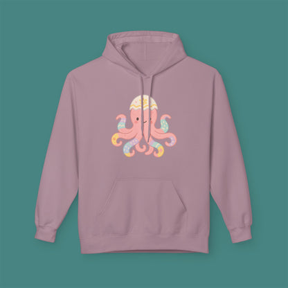 Easter Octopus Fleece Unisex Hoodie