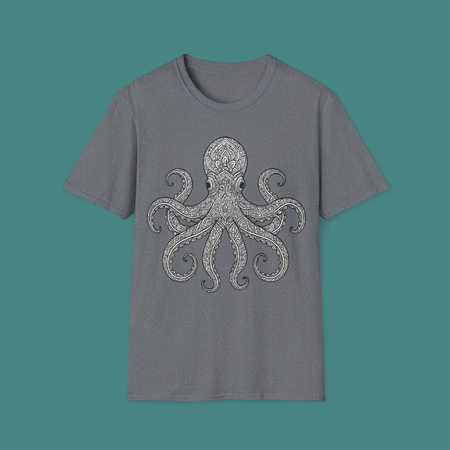 Intricate Mandala Octopus Unisex T-Shirt