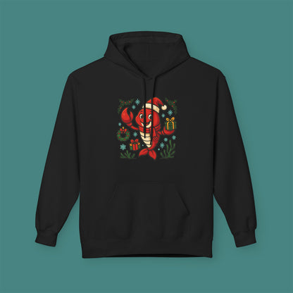 Christmas Lobster Fleece Unisex Hoodie