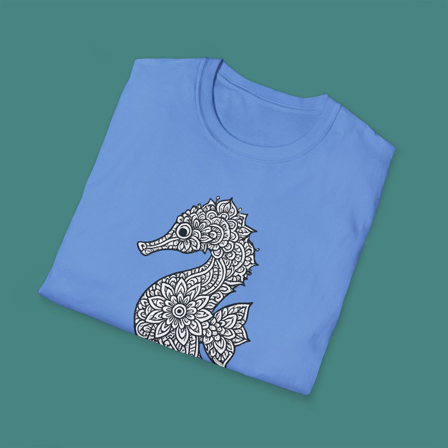 Intricate Mandala Seahorse Unisex T-Shirt