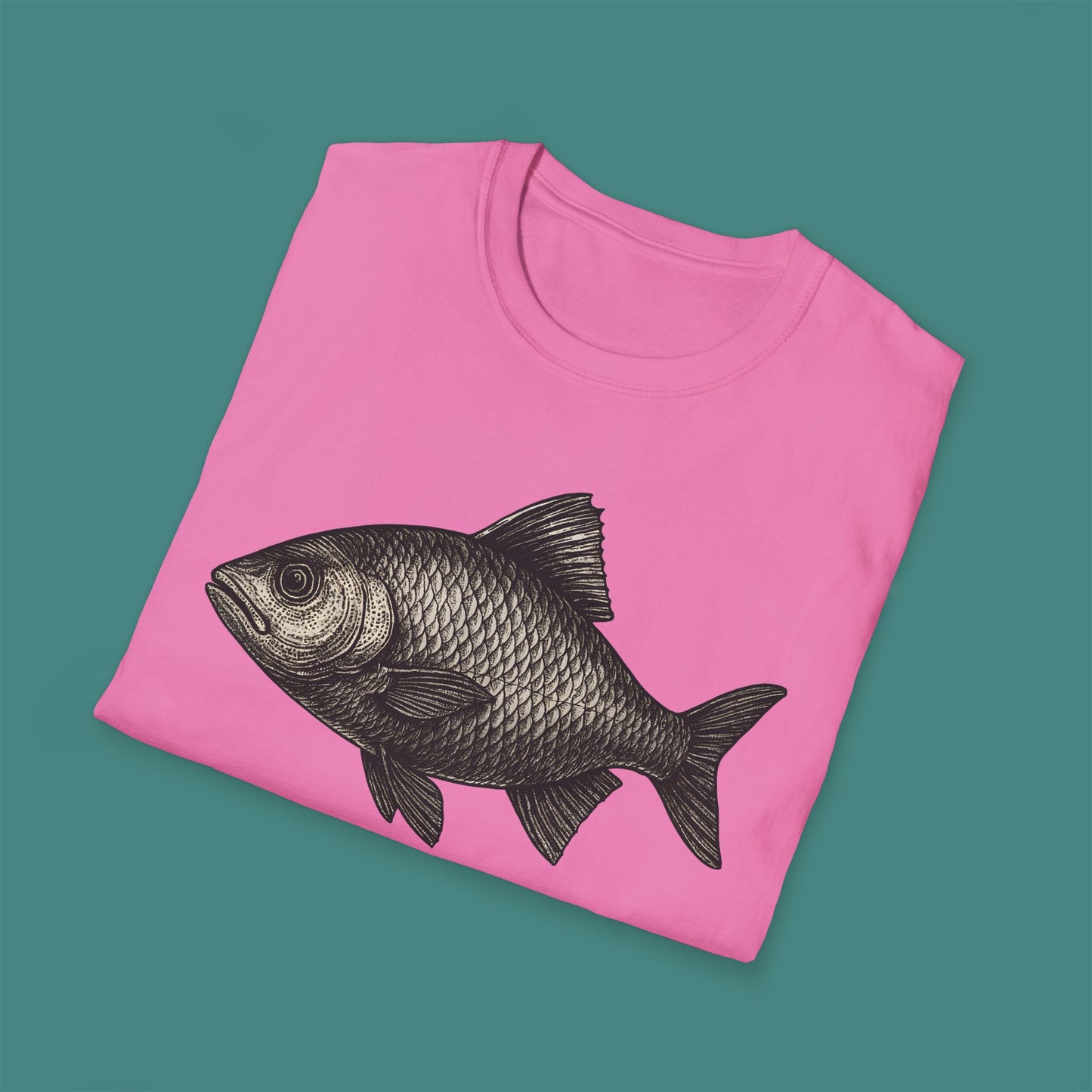 Vintage Etching Fish Unisex T-Shirt