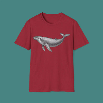 Vintage Etching Whale Unisex T-Shirt