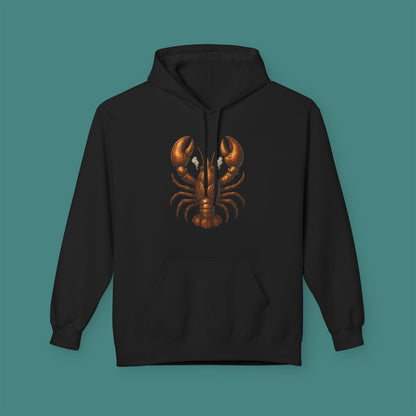 Steampunk Mechanical Lobster Fleece Unisex Hoodie