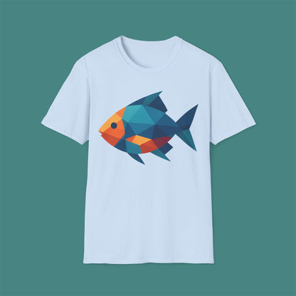 Geometric Polygon Fish Unisex T-Shirt