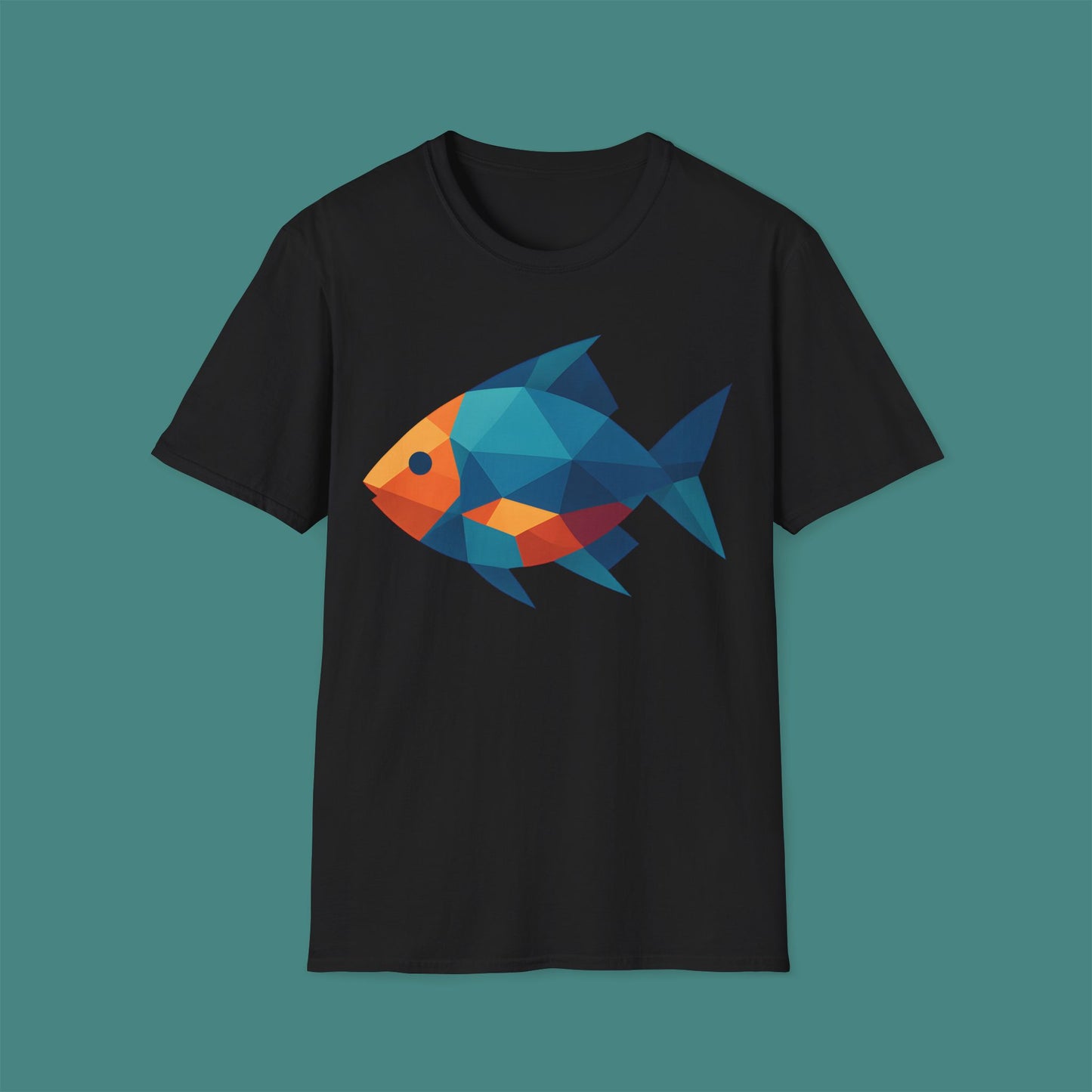 Geometric Polygon Fish Unisex T-Shirt