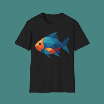 Geometric Polygon Fish Unisex T-Shirt