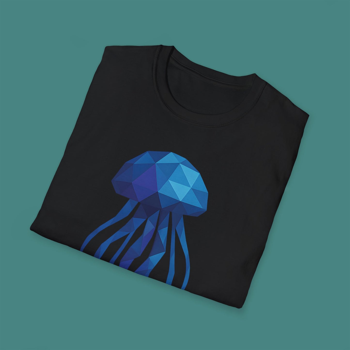 Geometric Polygon Jellyfish Unisex T-Shirt