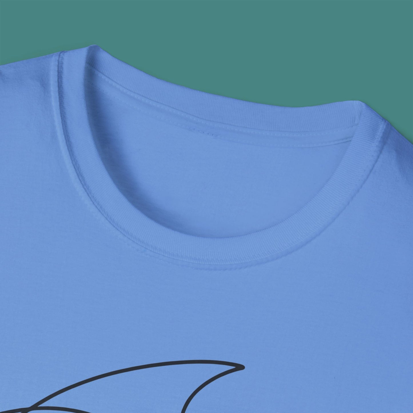 Minimalist Line Art Fish Unisex T-Shirt