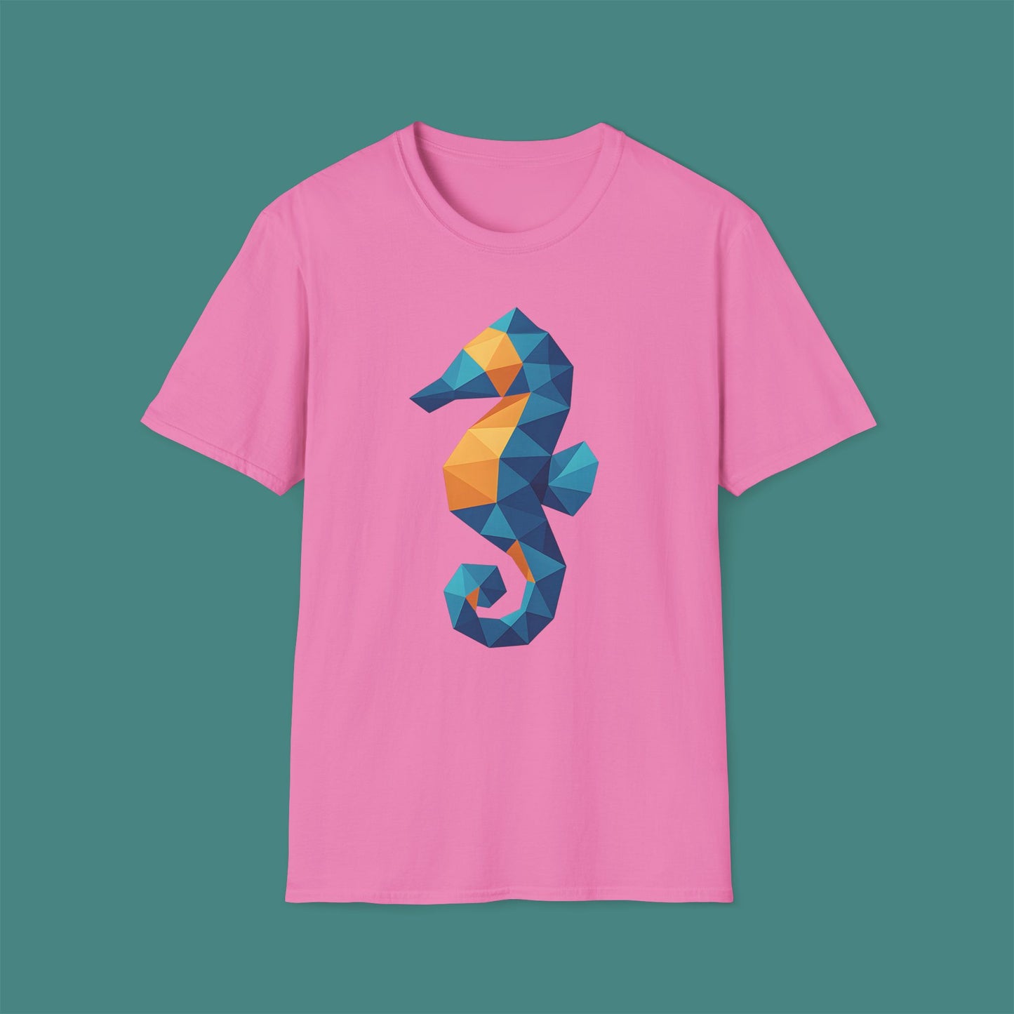 Geometric Polygon Seahorse Unisex T-Shirt