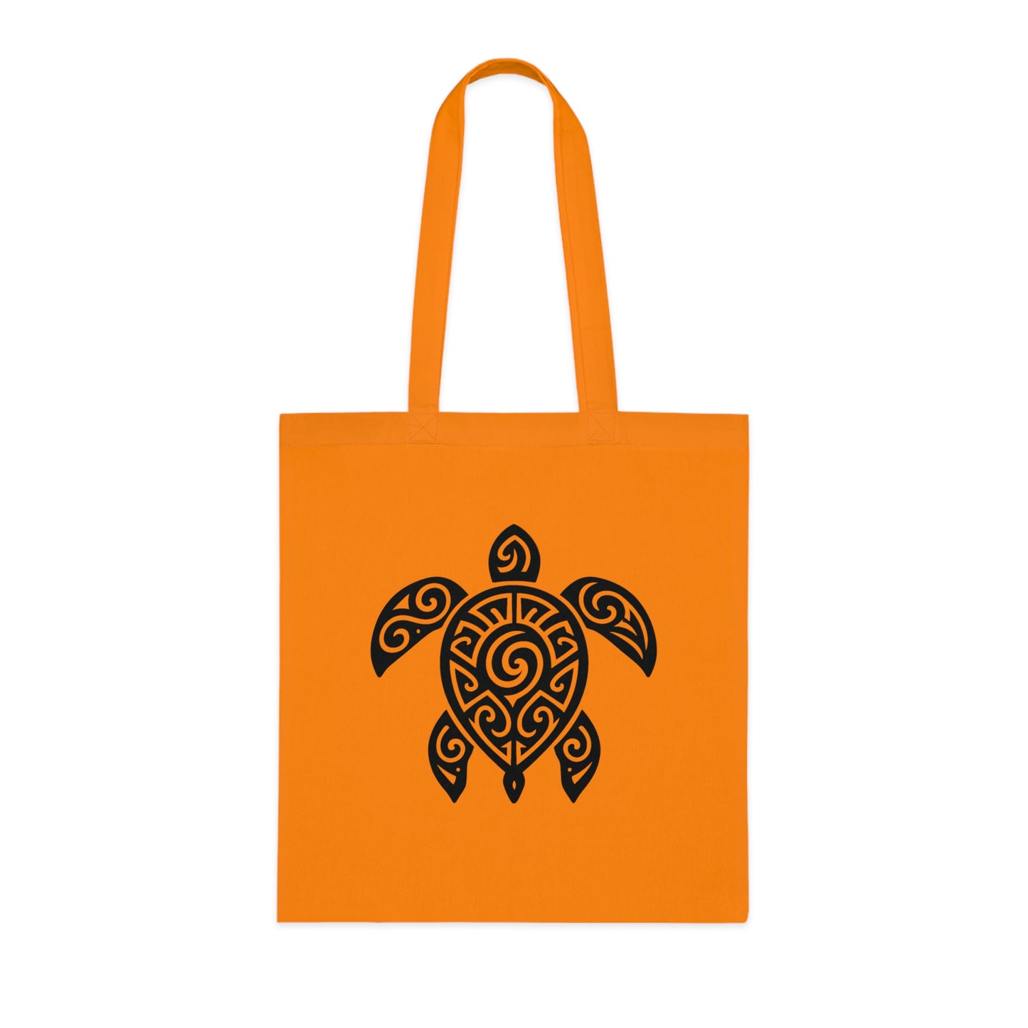 Tribal Tattoo Turtle Tote Bag