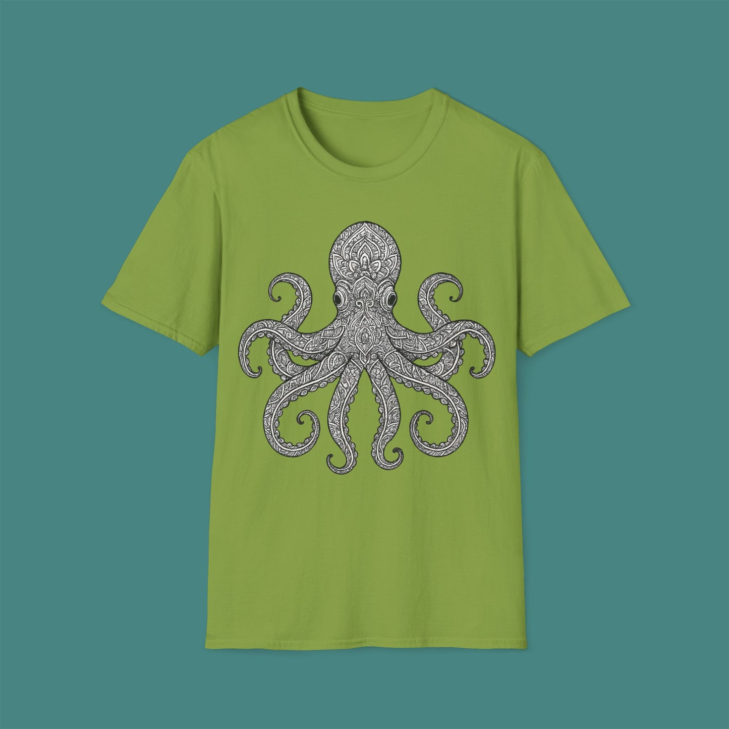 Intricate Mandala Octopus Unisex T-Shirt