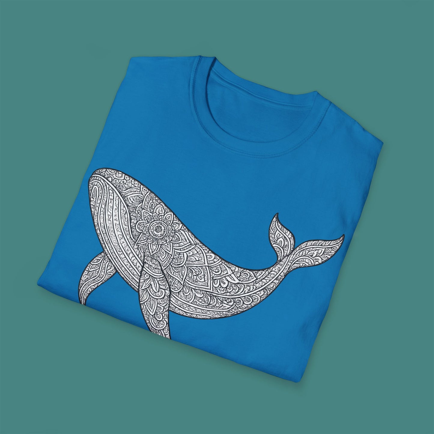 Intricate Mandala Whale Unisex T-Shirt