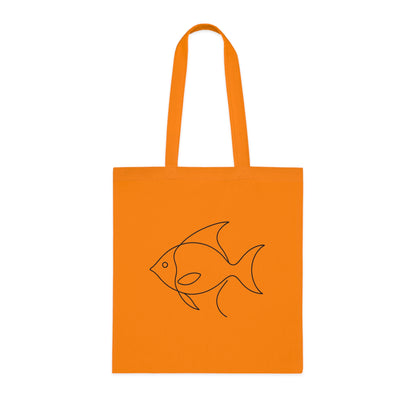 Minimalist Line Art Fish Tote Bag