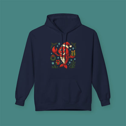 Christmas Lobster Fleece Unisex Hoodie