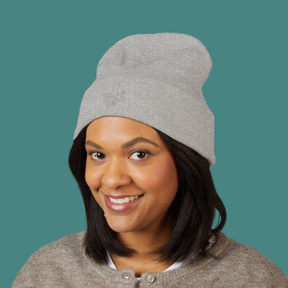 Minimalist Line Art Octopus Embroidered Beanie