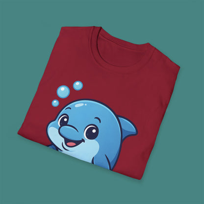 Cartoon Cute Dolphin Unisex T-Shirt