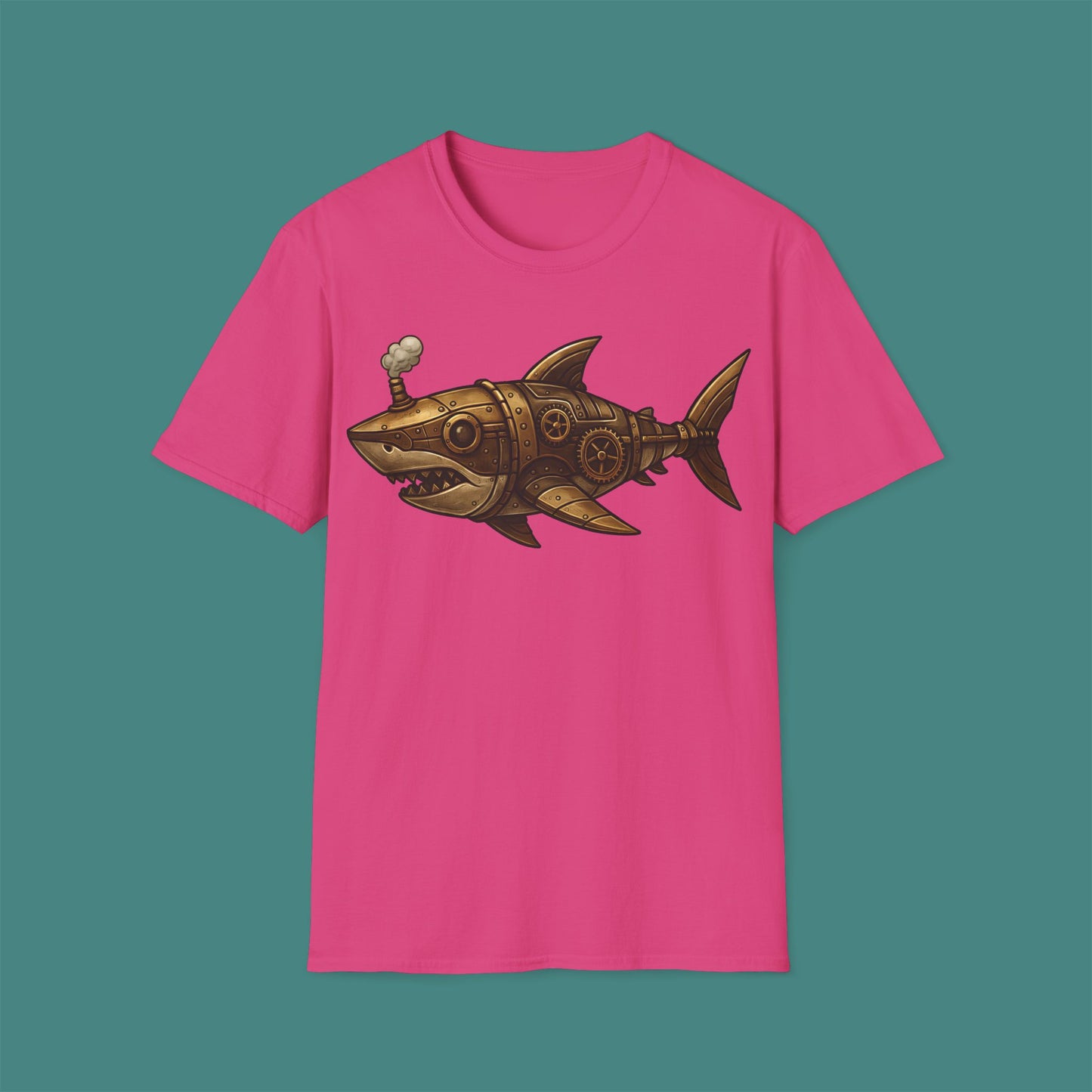 Steampunk Mechanical Shark Unisex T-Shirt