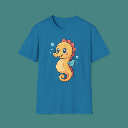 Cartoon Cute Seahorse Unisex T-Shirt