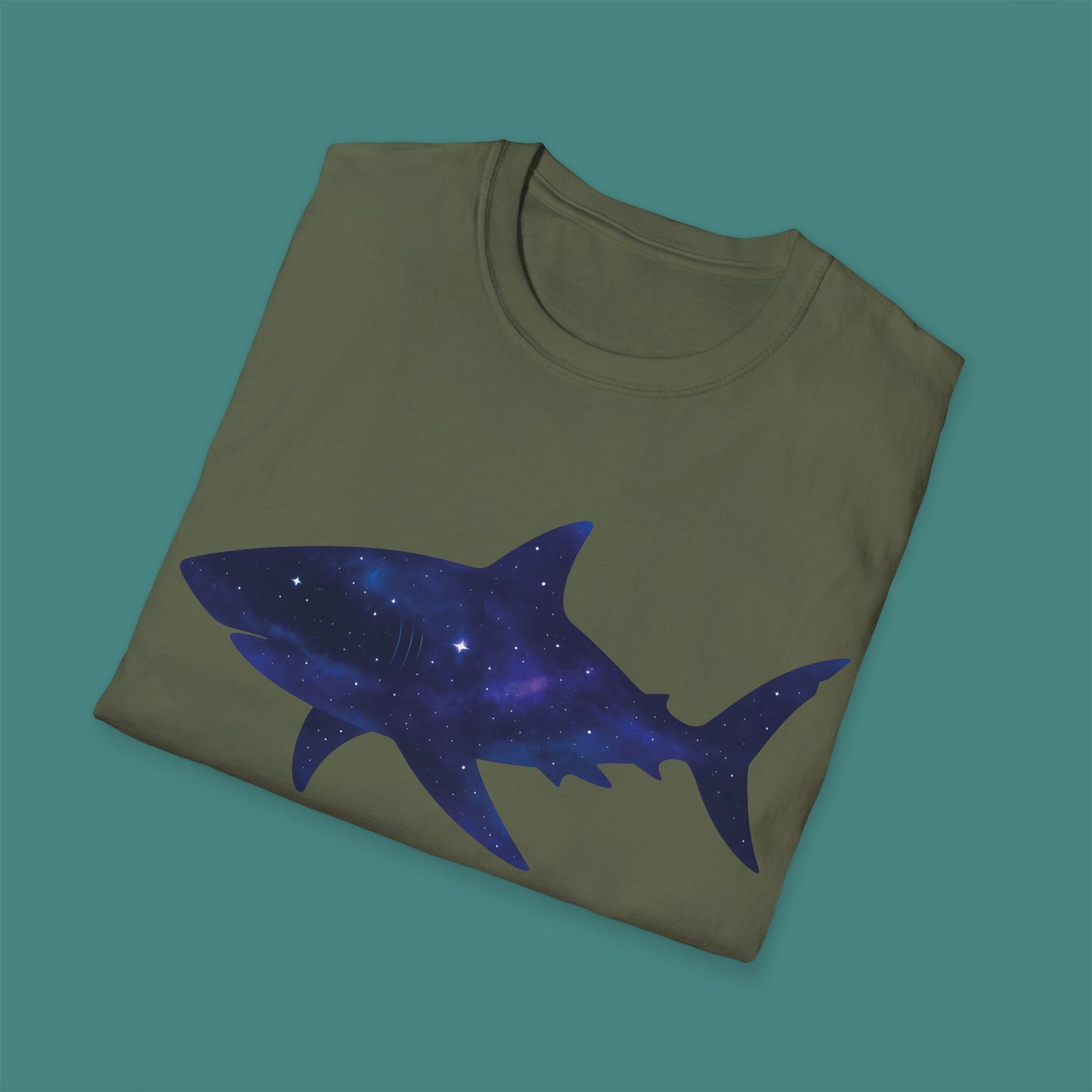 Cosmic Galaxy Shark Unisex T-Shirt