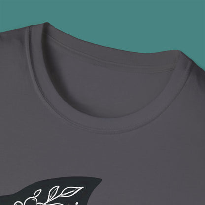 Floral Fish Silhouette Unisex T-Shirt