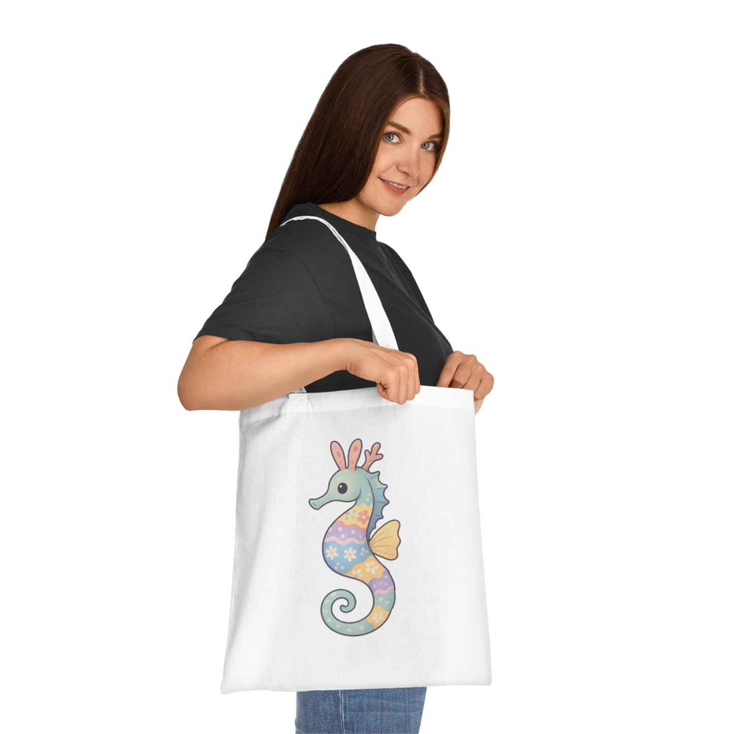 Easter Seahorse Tote Bag