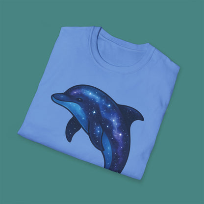 Cosmic Galaxy Dolphin Unisex T-Shirt