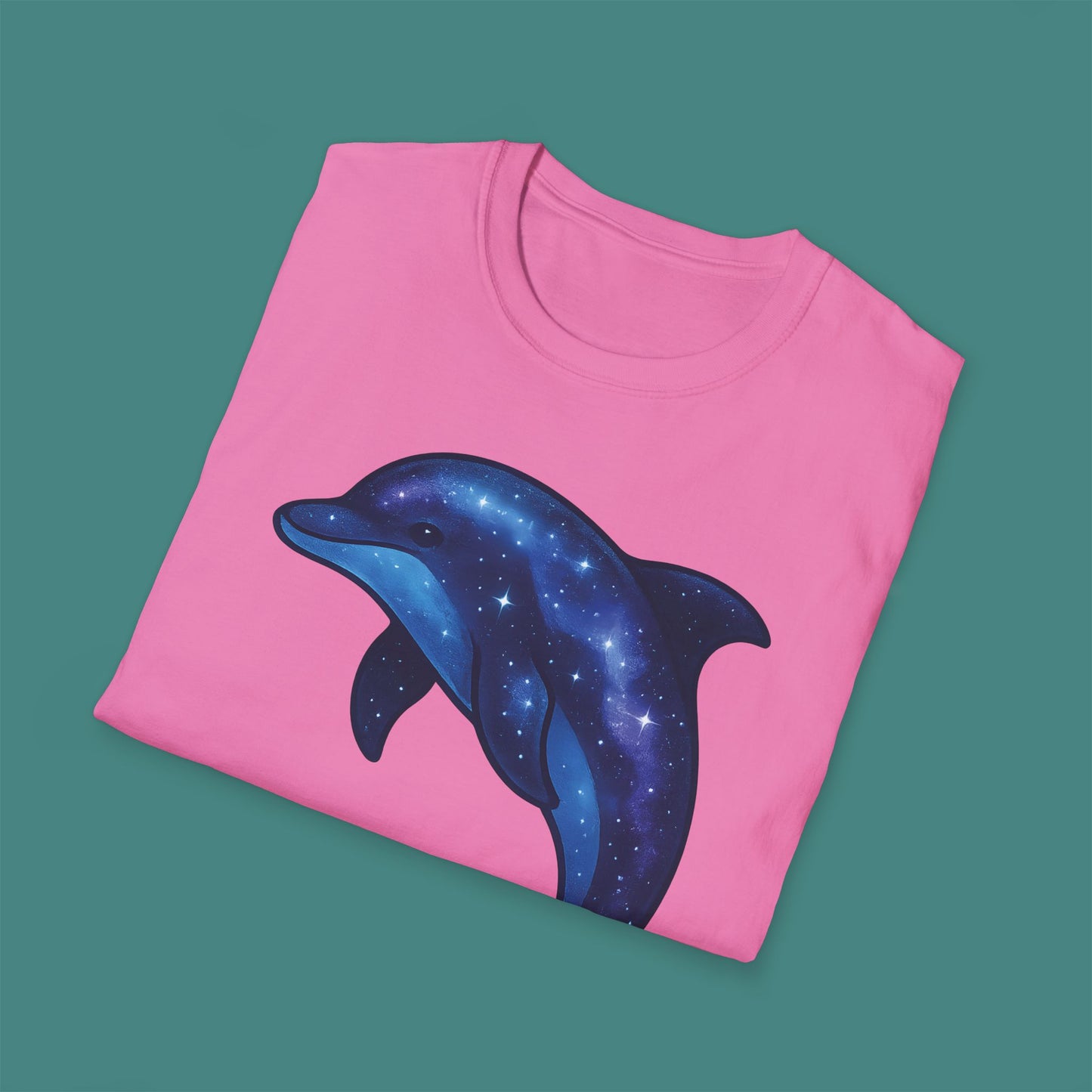 Cosmic Galaxy Dolphin Unisex T-Shirt