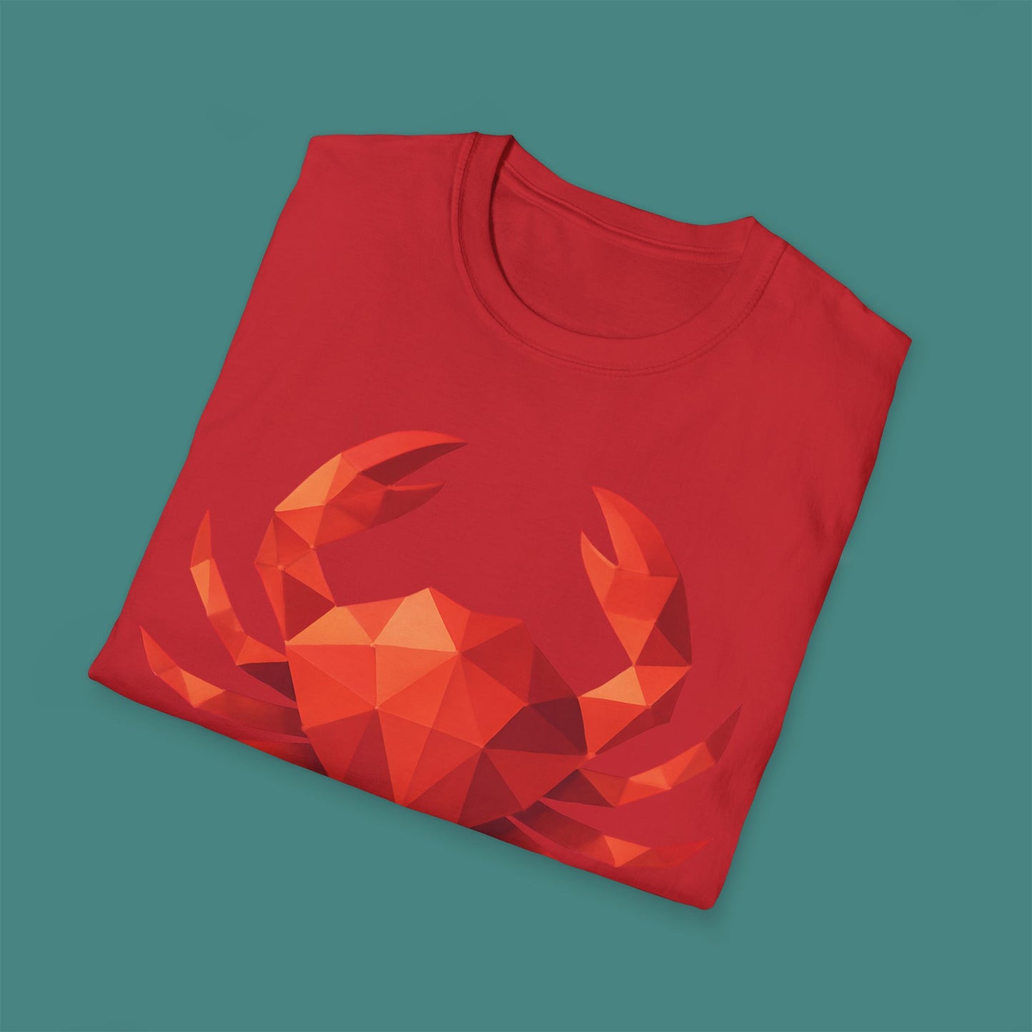 Geometric Polygon Crab Unisex T-Shirt