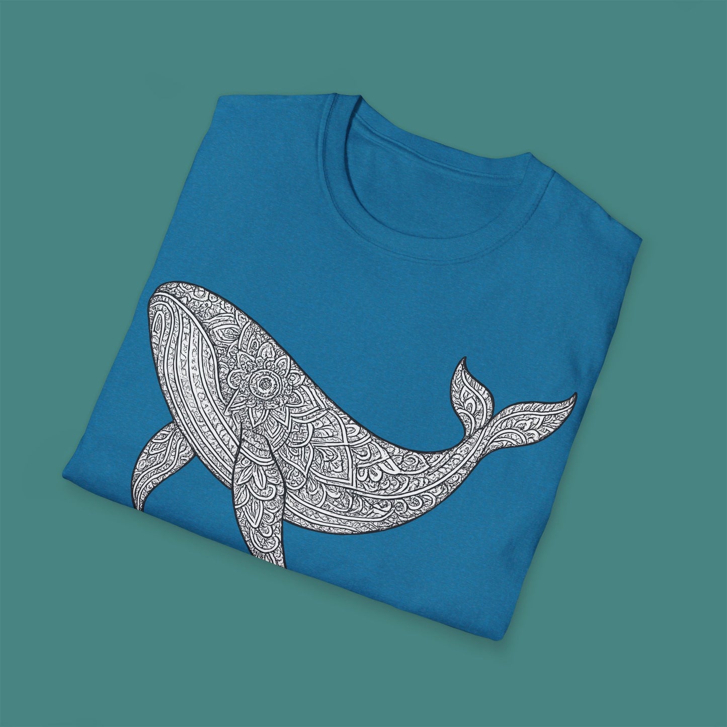 Intricate Mandala Whale Unisex T-Shirt