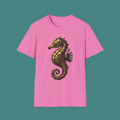 Steampunk Mechanical Seahorse Unisex T-Shirt