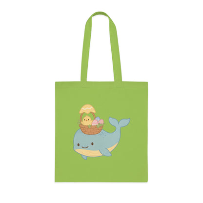 Easter Whale Tote Bag