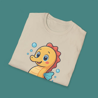 Cartoon Cute Seahorse Unisex T-Shirt