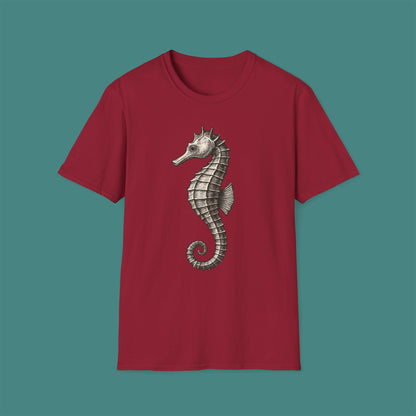 Vintage Etching Seahorse Unisex T-Shirt