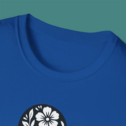 Floral Octopus Silhouette Unisex T-Shirt