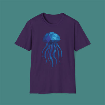 Geometric Polygon Jellyfish Unisex T-Shirt