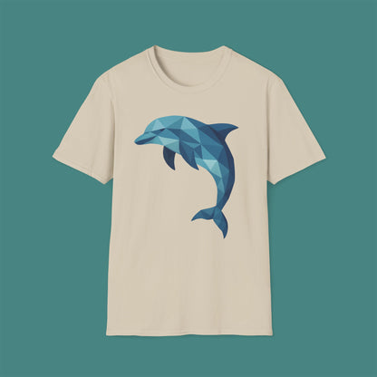 Geometric Polygon Dolphin Unisex T-Shirt