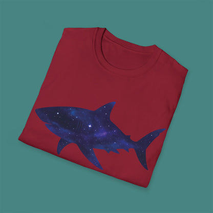 Cosmic Galaxy Shark Unisex T-Shirt