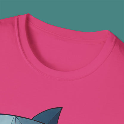 Geometric Polygon Shark Unisex T-Shirt