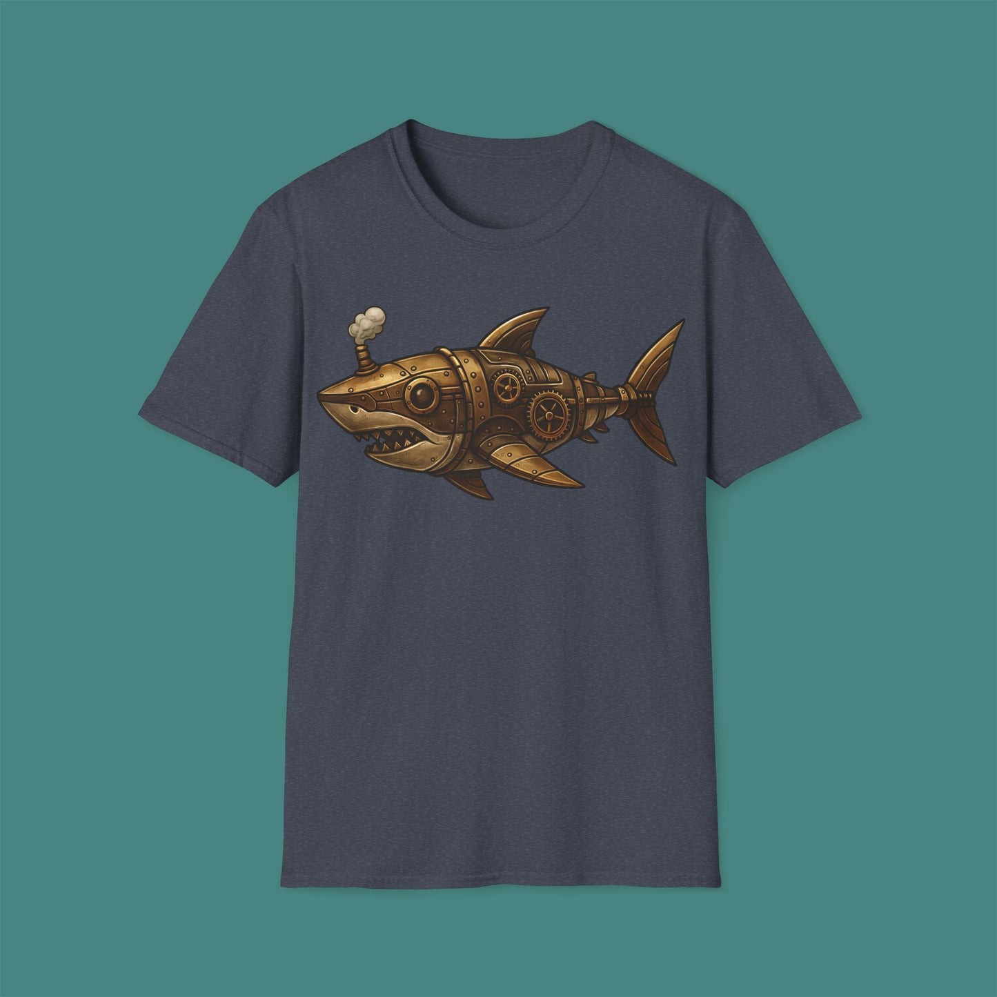 Steampunk Mechanical Shark Unisex T-Shirt