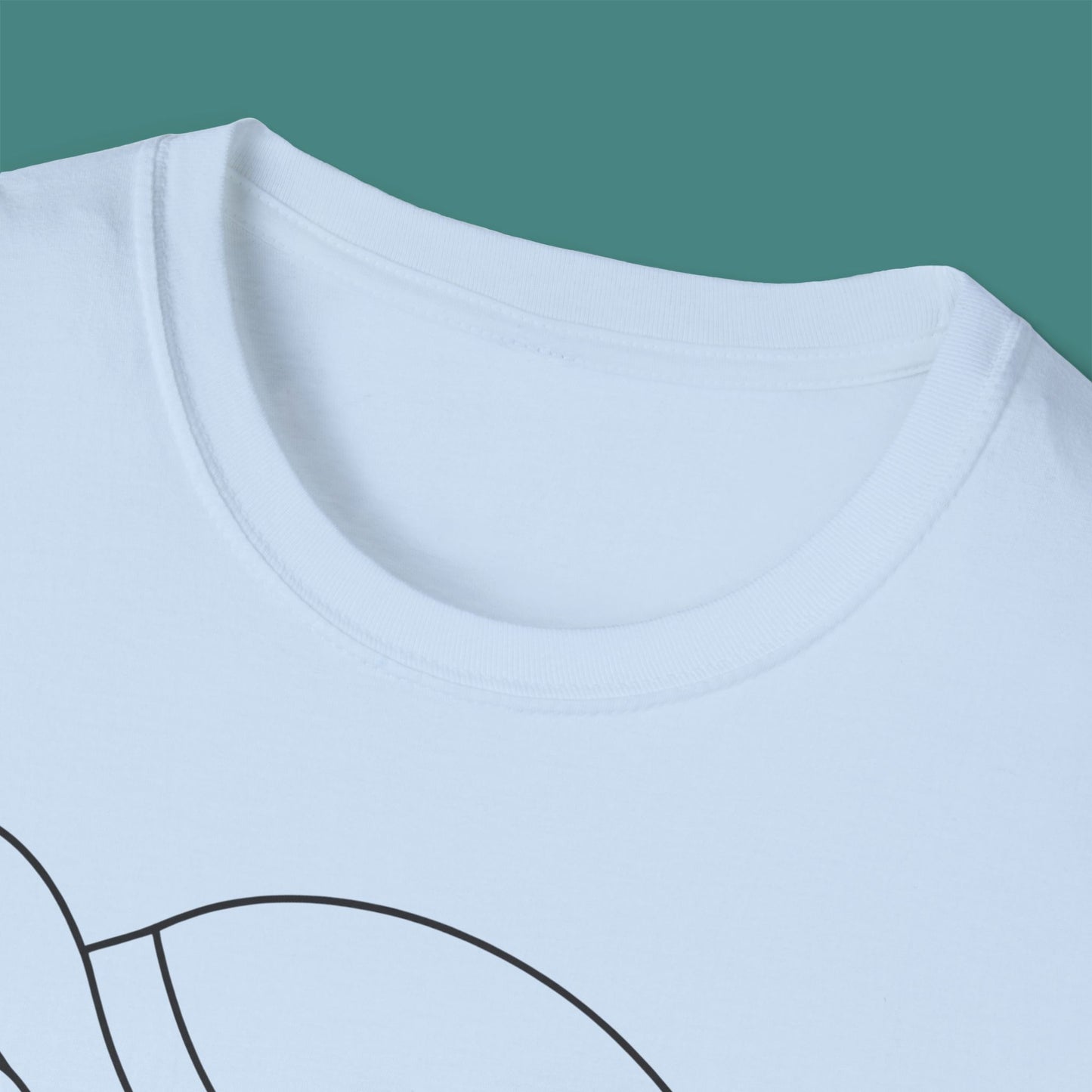 Minimalist Line Art Turtle Unisex T-Shirt