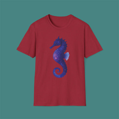 Cosmic Galaxy Seahorse Unisex T-Shirt