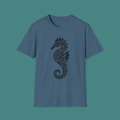 Tribal Tattoo Seahorse Unisex T-Shirt