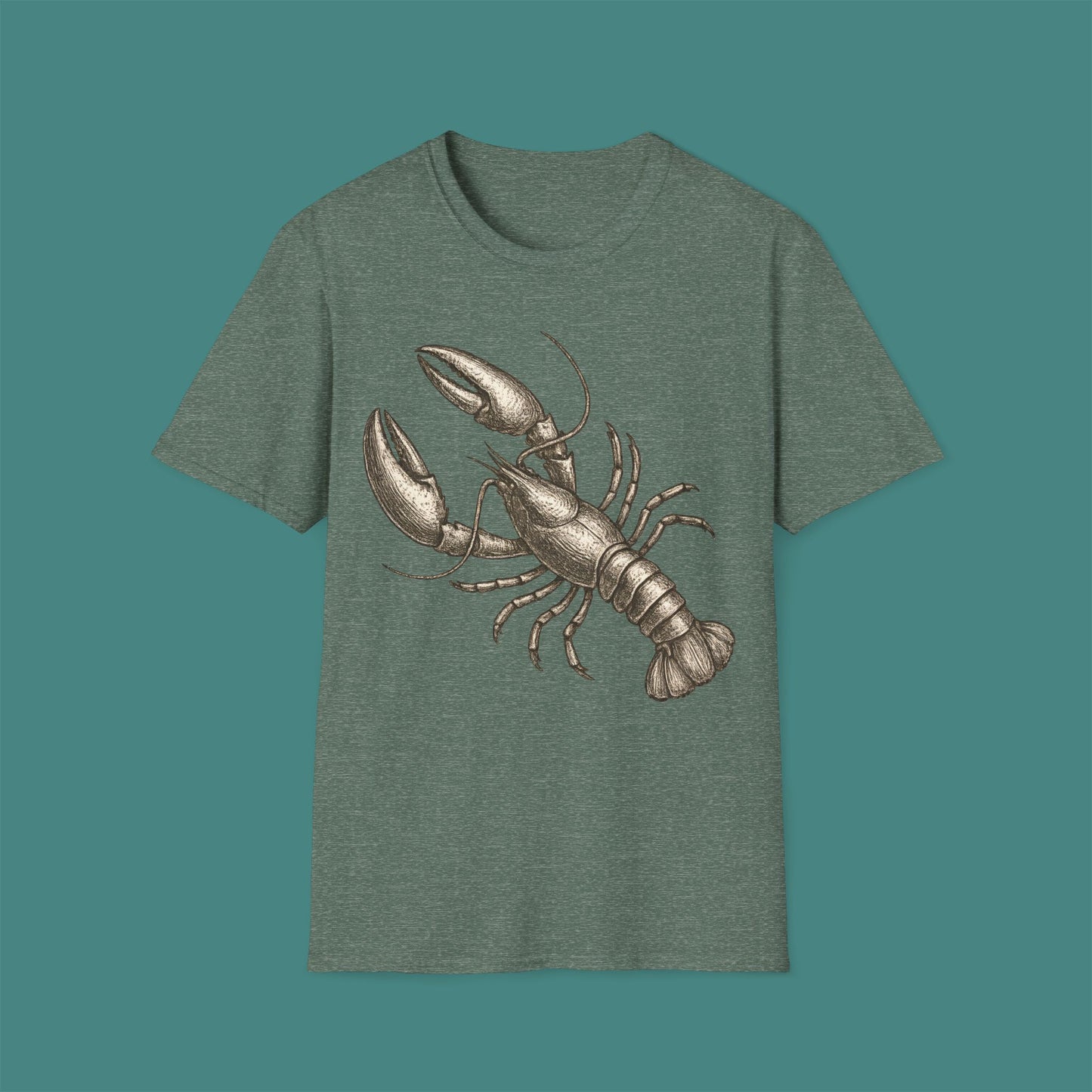 Vintage Etching Lobster Unisex T-Shirt