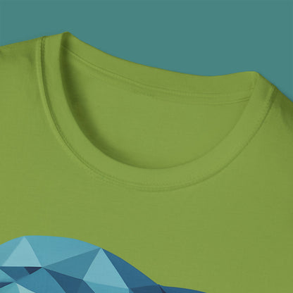 Geometric Polygon Dolphin Unisex T-Shirt