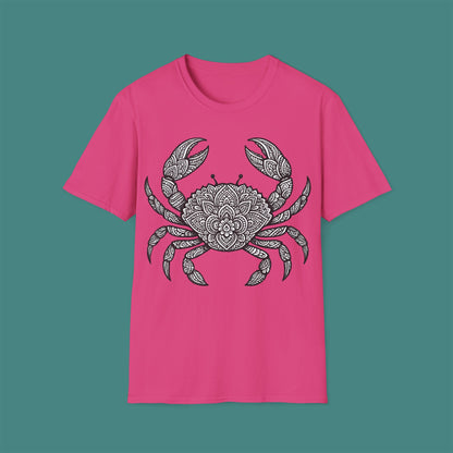 Intricate Mandala Crab Unisex T-Shirt