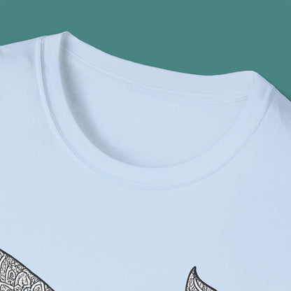 Intricate Mandala Whale Unisex T-Shirt